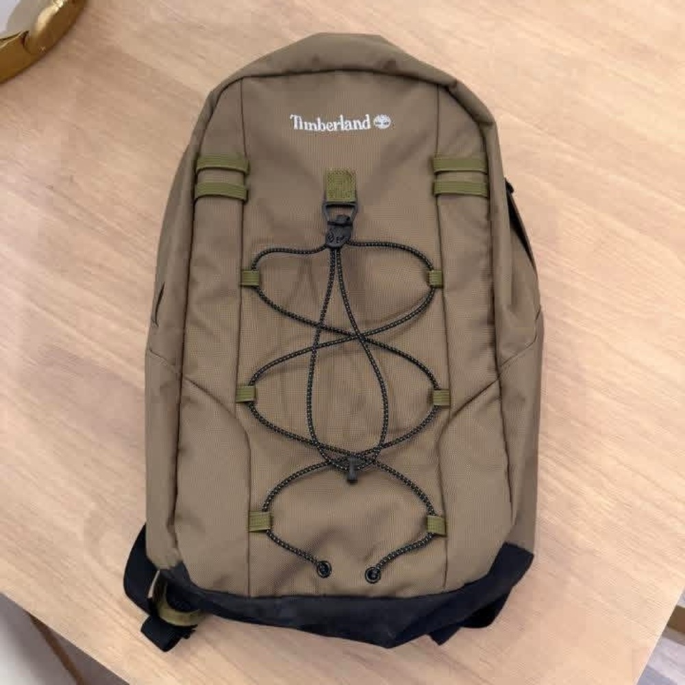 Timberland Olive Tan Backpack with Black Base
